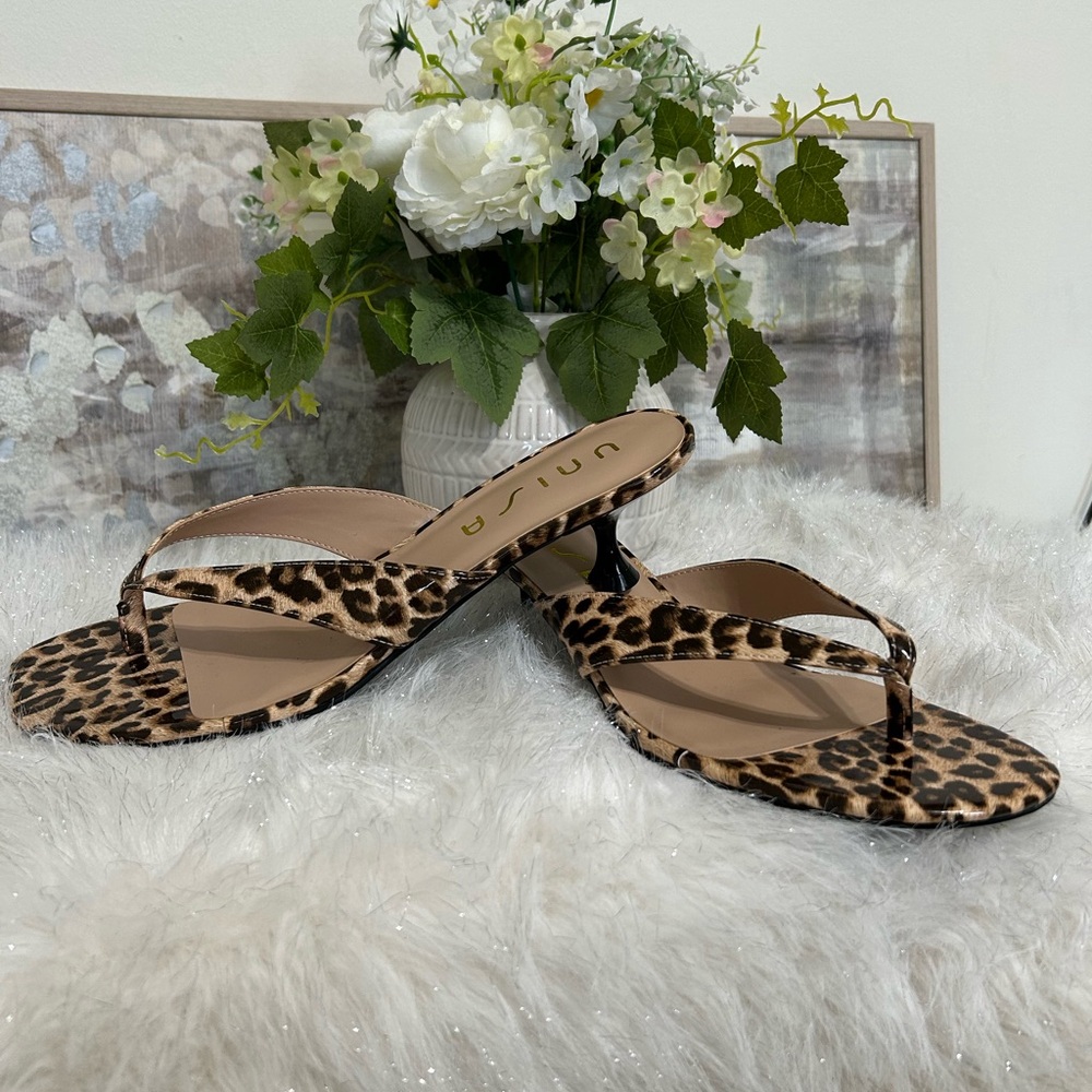 Unisa Leopard Print Sandals Size 11M - Picture 3 of 5